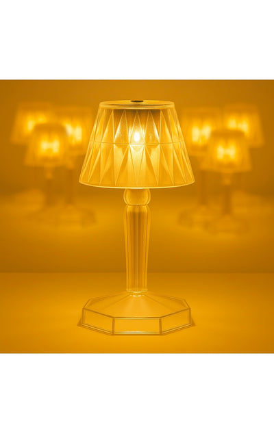 2in1 Transparent Mini Crystal Table Lamp With Reflection Light