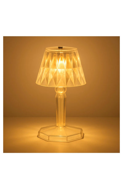 2in1 Transparent Mini Crystal Table Lamp With Reflection Light